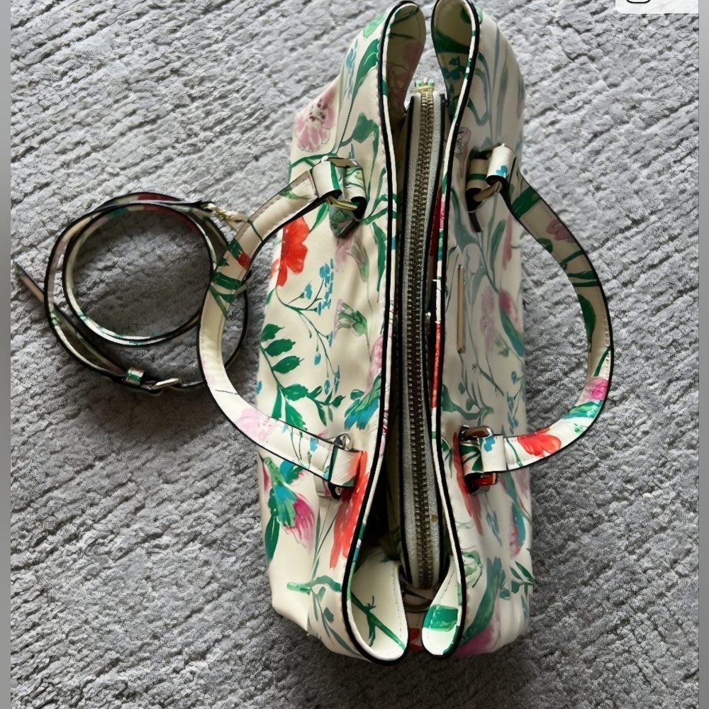 🔥LOW START🔥Kate Spade RARE Evangelie Laural Way Hummingbird & Floral Bag - Picture 8 of 16